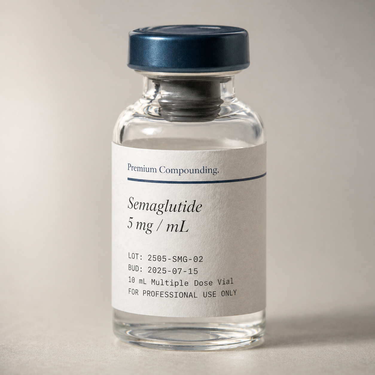 Semaglutide vial · label macro